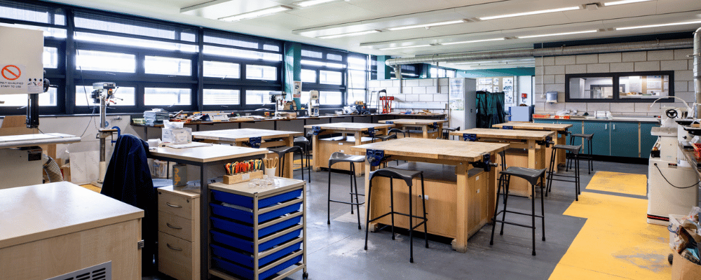 Werkraum einer Schule