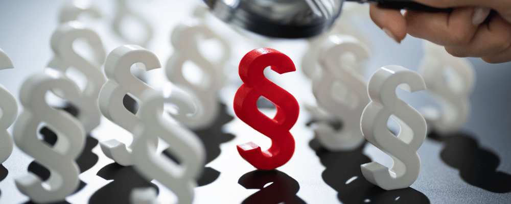 Zeichen für Gesetze