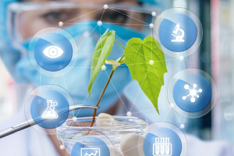 per Klick gelangen SIe zur Seite Naturwissenschaftliche Labore Symbole aus dem Bereich Biologie und Chemie